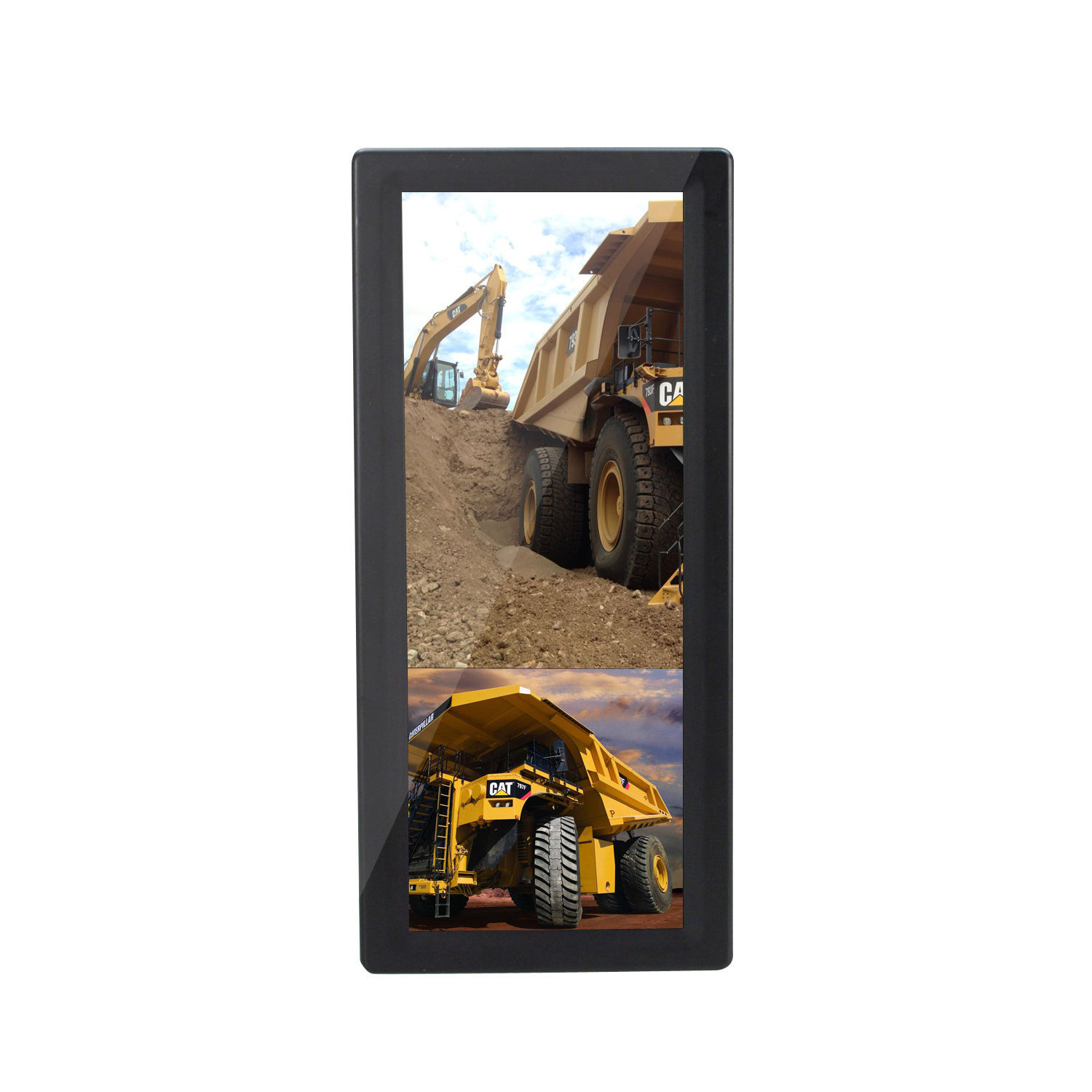 12.3 inch HD 1080P Heavy Duty Electronics Mirror Monitor for Truck Bus Van and Trailer Side Blind Spot Monitoring