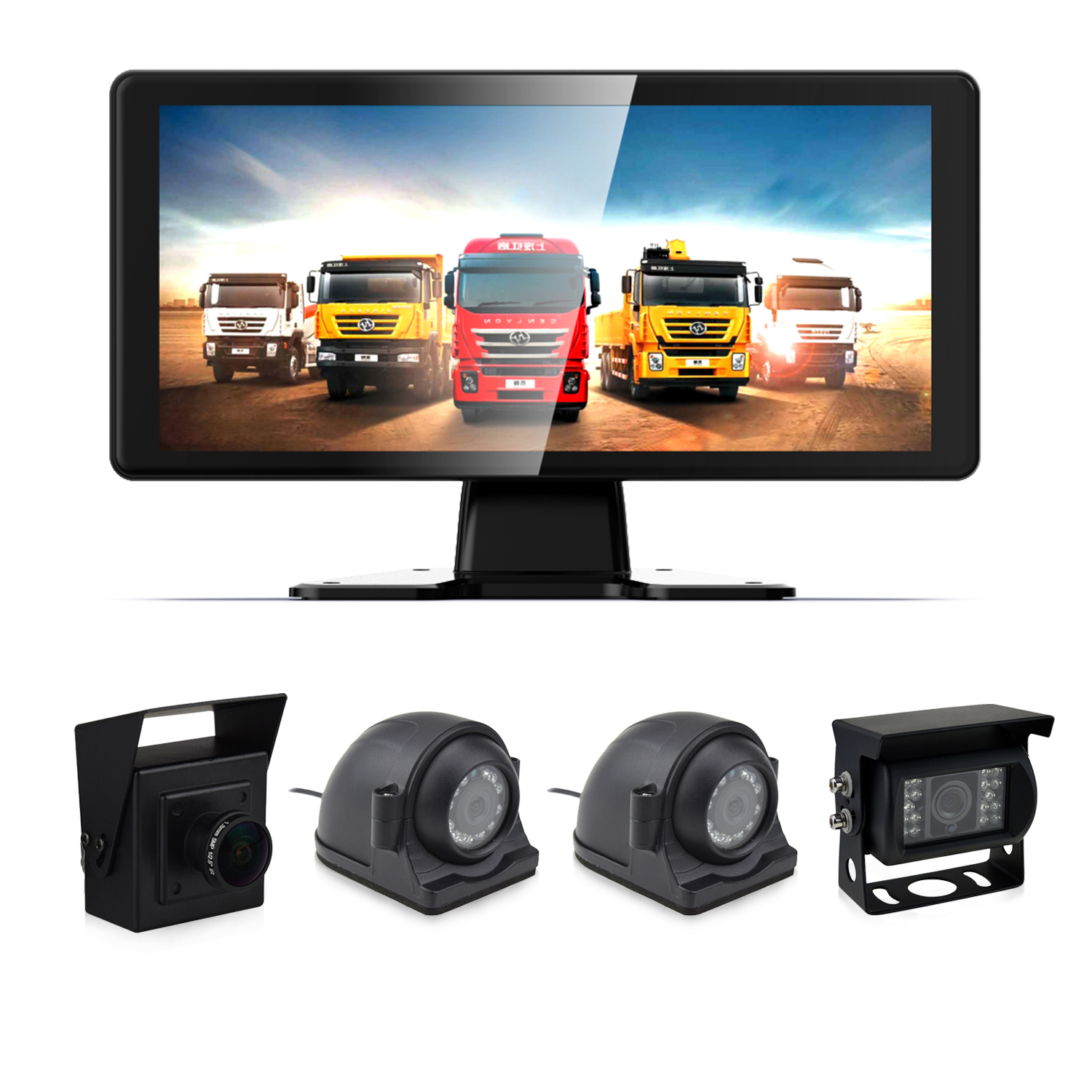 10.36″1-4CH BSD Artificial Intelligence Touch Screen 4k Night Vision System with Display Monitor Blind Spot Detection System