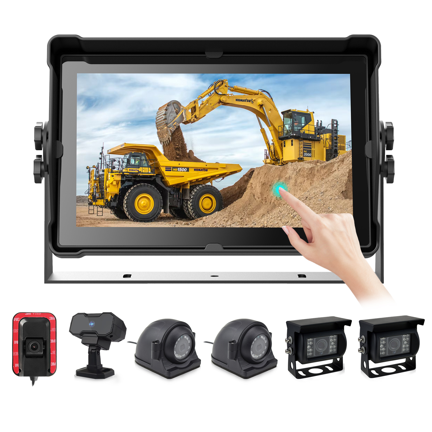 10.1” IP68 Touchscreen AI BSD ADAS Blind Spot Detection Monitor Warning Information System Driver Assistance